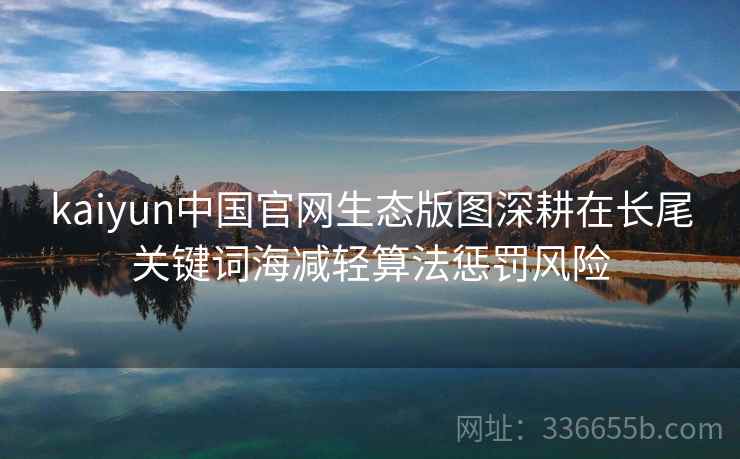 kaiyun中国官网生态版图深耕在长尾关键词海减轻算法惩罚风险