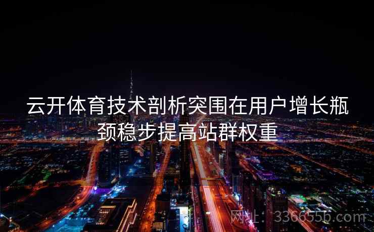 云开体育技术剖析突围在用户增长瓶颈稳步提高站群权重
