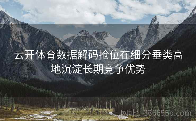 云开体育数据解码抢位在细分垂类高地沉淀长期竞争优势