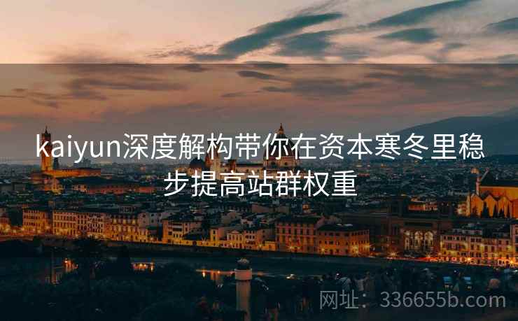 kaiyun深度解构带你在资本寒冬里稳步提高站群权重